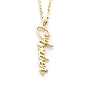 Vertical Name Necklace