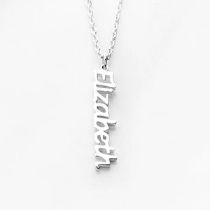 Vertical Name Necklace