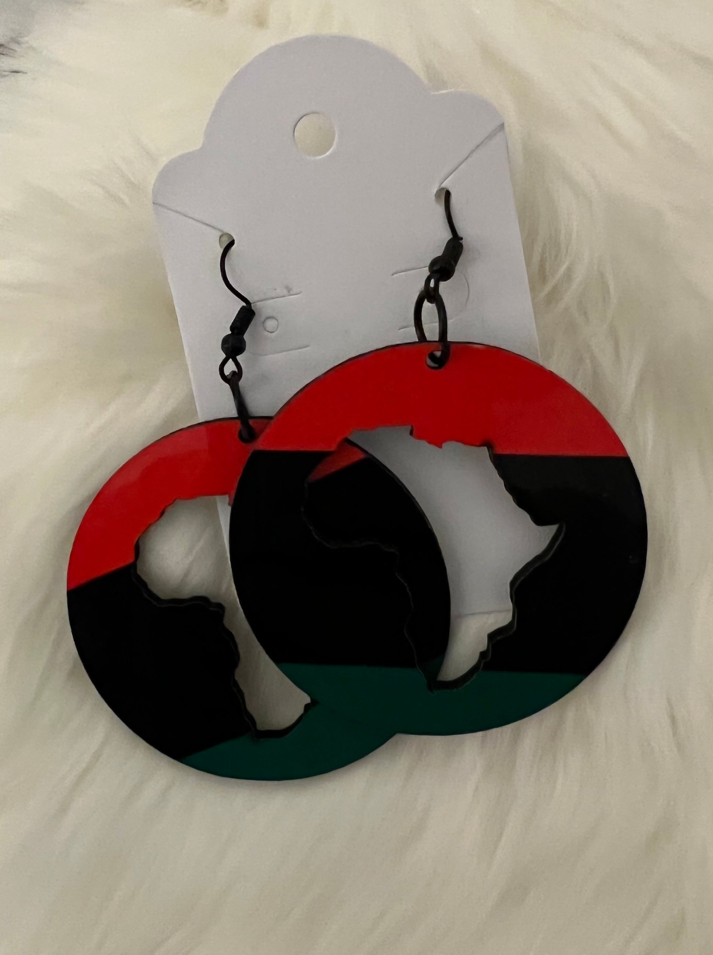 Round Africa Earrings