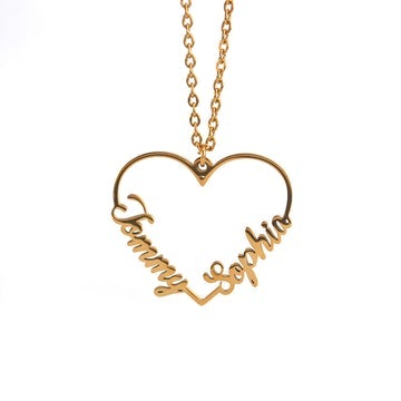 Heart Necklace (2 Names)