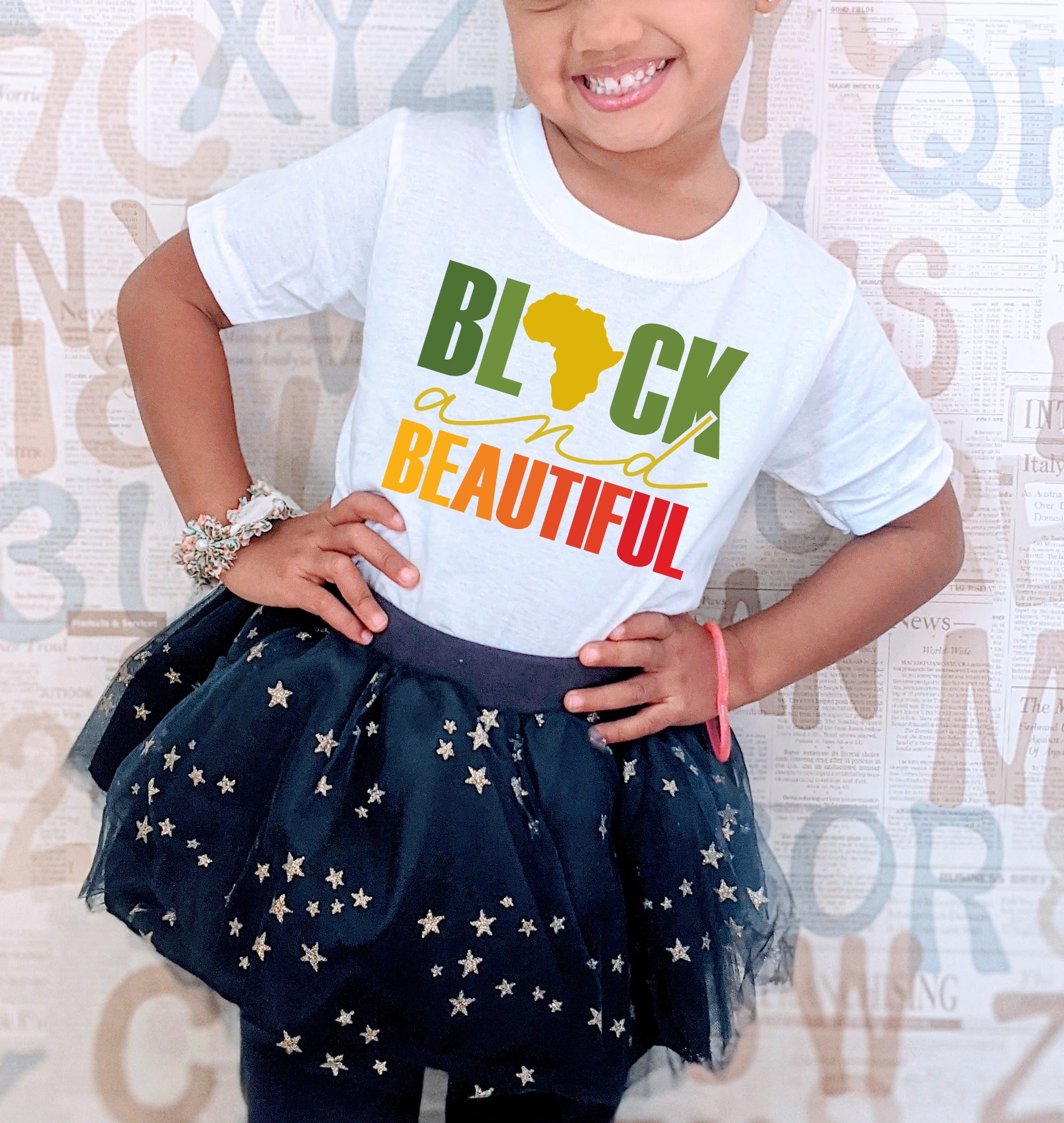 Black and Beautiful Kids Tee