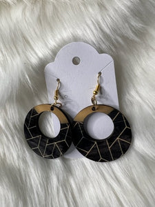 Geo Hoop Earrings